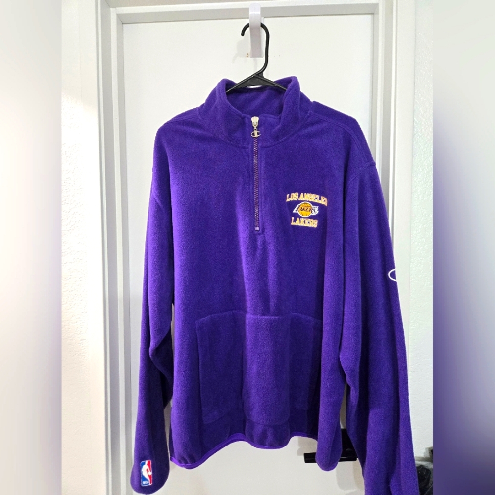 Purple Los Angeles Lakers Fleece Pullover